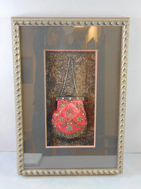 DECORATIVE SHADOW BOX W/ DECO PURSE (1 of 3)