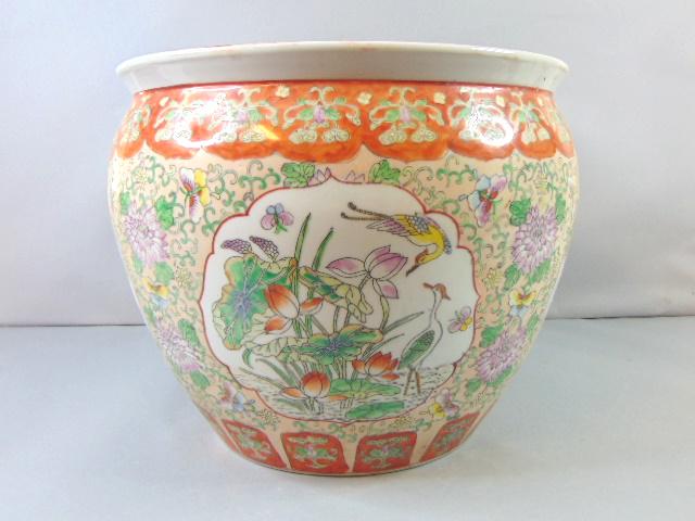 Decorative Chinese Porcelain Planter Fish Pot (1 of 7)