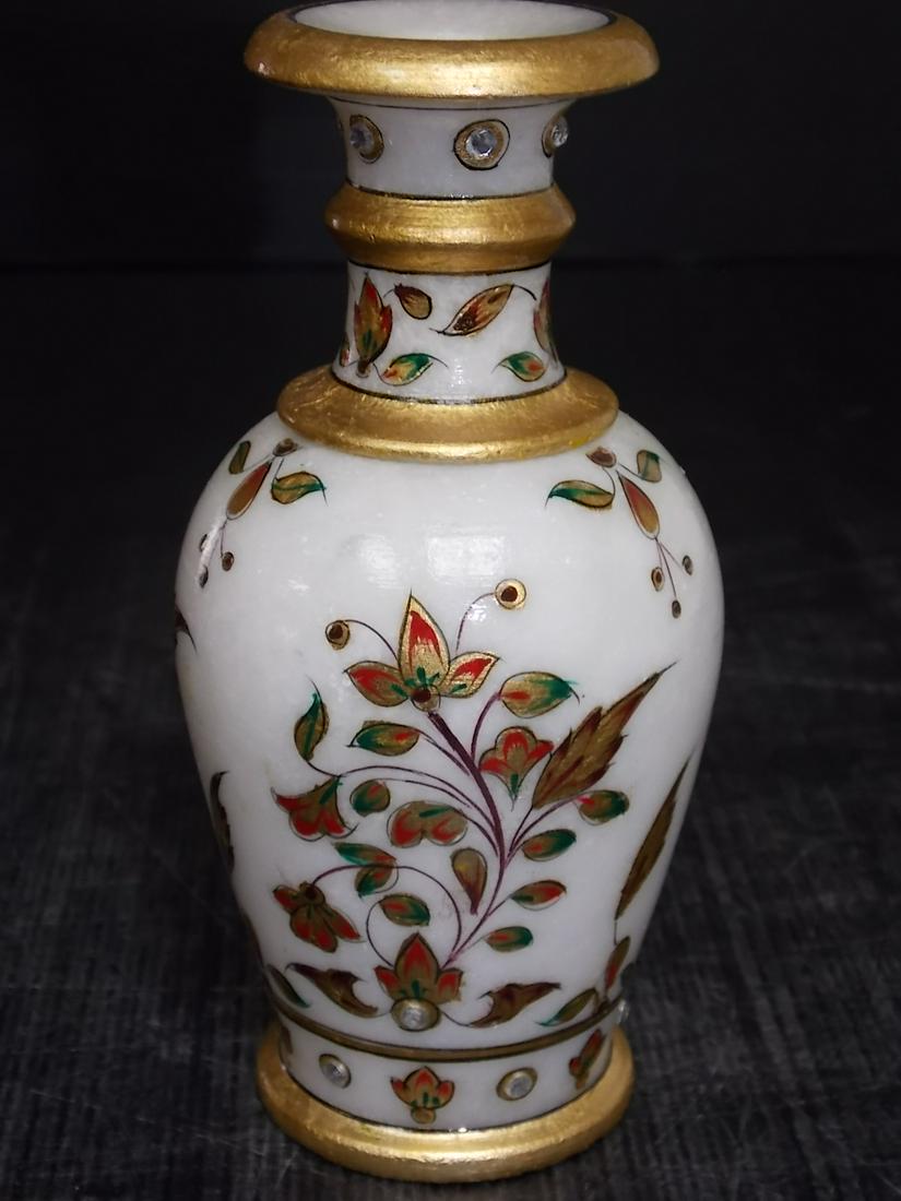 Decorative Hand Painted Natural Marble Vase (1 of 7)