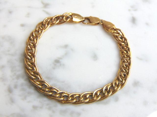 Womens Vintage Estate 14K Gold Italian Bracelet (1 of 3)