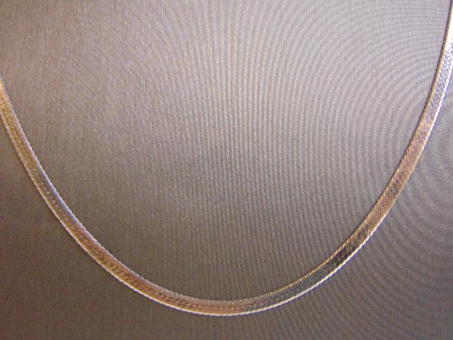 Womens Sterling Silver Italian Herringbone Necklace (1 of 2)