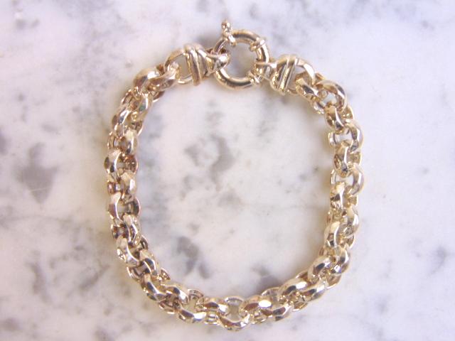 Womens Vintage Estate Sterling Silver Bracelet (1 of 2)