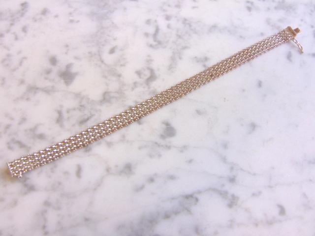 Women's Vintage Italian Sterling Silver Mesh Bracelet (1 of 3)