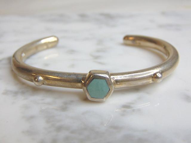 Womens Vintage Estate Sterling Silver Cuff Bracelet (1 of 2)