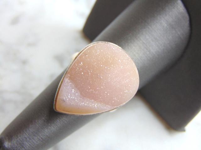 Womens Vintage Sterling Silver Thulite Stone Ring (1 of 4)