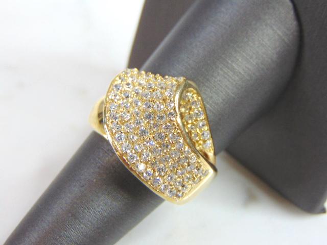 Womens Vintage Estate Sterling Silver CZ Ring (1 of 4)