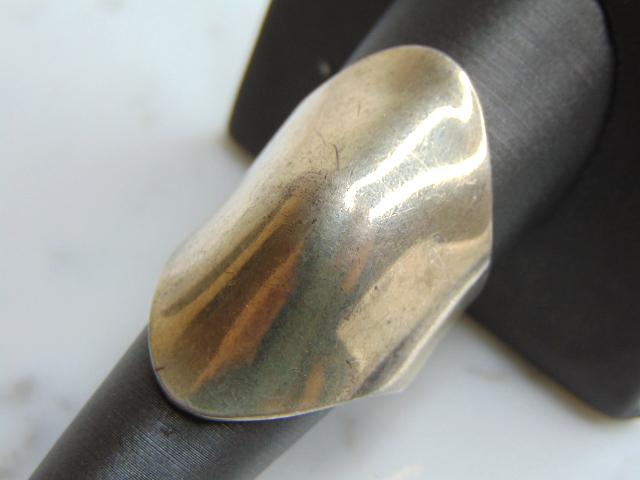 Womens Vintage Estate Sterling Silver Modernist Ring (1 of 4)
