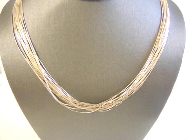 Womens Vintage Estate Sterling Silver Necklace (1 of 2)