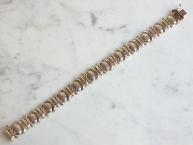 Womens Vintage Estate Sterling Silver Bracelet (1 of 3)