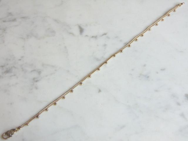 Womens Vintage Estate Sterling Silver Bracelet / Anklet (1 of 3)