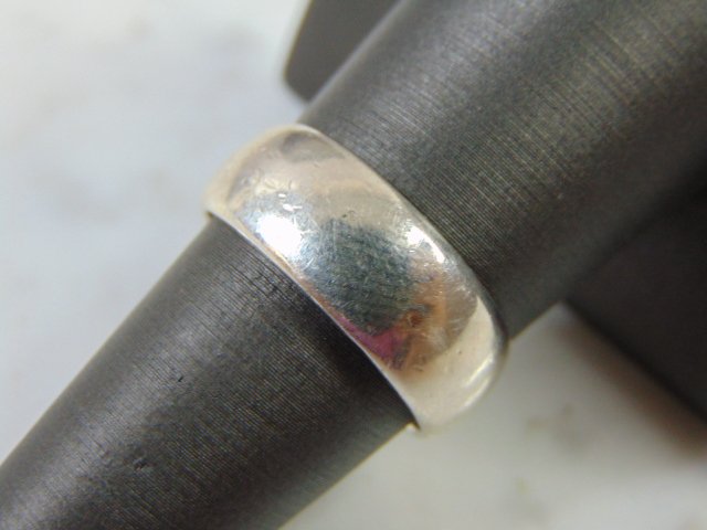 Mens Vintage Estate Sterling Silver Wedding Band Ring (1 of 3)