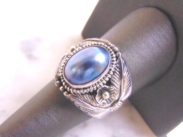 Womens Vintage Sterling Silver Floral Fashion Ring (1 of 4)