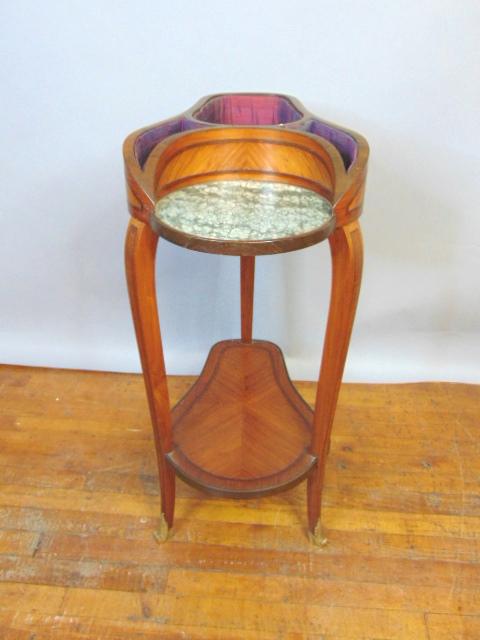 Vintage Antique Italian Mahogany Sewing Stand (1 of 10)