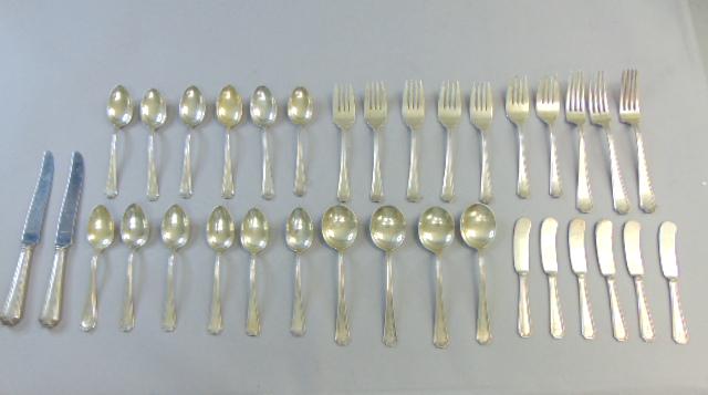 Vintage Gorham Sterling Silver Fairfax Flatware Set (1 of 11)