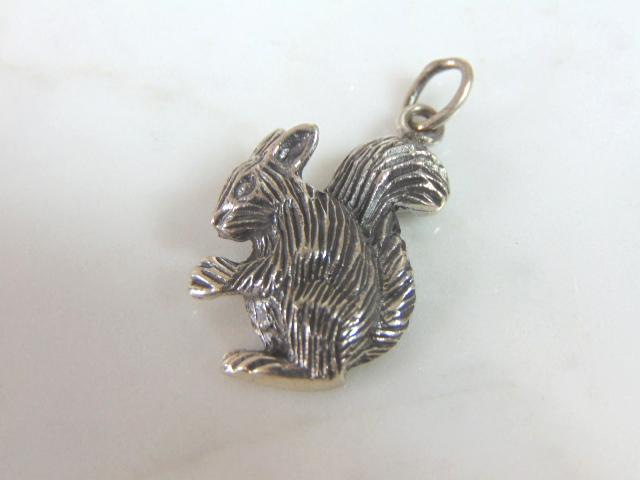 Womens Vintage Sterling Silver Squirrel Pendant: FOR SALE IS THIS LOVELY VINTAGE STERLING SILVER SQUIRREL PENDANT. THE PENDANT WEIGHS 5.6g. THE PENDANT MEASURES 1 3/8" WIDE BY 7/8" LONG. MAKES A GREAT GIFT FOR THAT SPECIAL SOMEONE. ANY QUESTIONS, PL