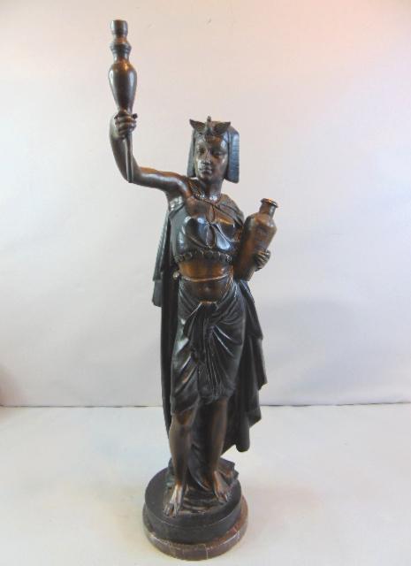 Queen Nefertiti Of Egypt Cold Painted Bronze Statue (1 of 6)