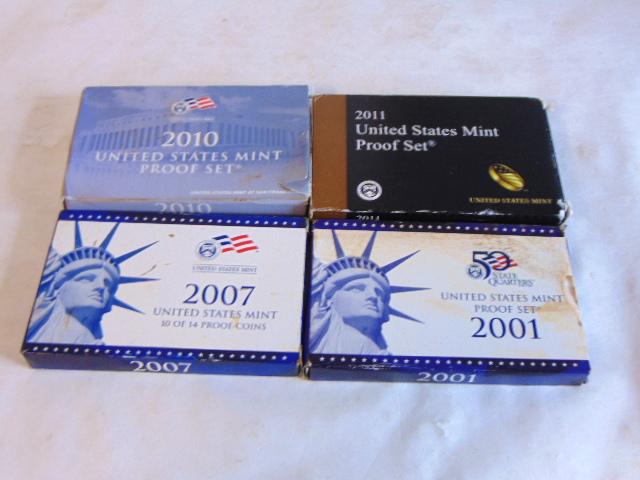 LOT OF 4 COLLECTIBLE U.S MINT PROOF SETS (1 of 3)