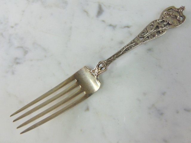 Watson Company Sterling Silver Floral Poppy Fork (1 of 6)