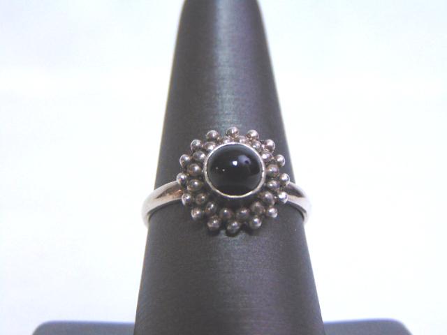 Vintage Estate Sterling Silver Ring w/ Marcasite Stone (1 of 4)