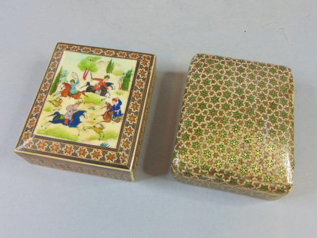 Folding Chess Game + Wood Chips (Syrian inlay) - Arab Home Decor