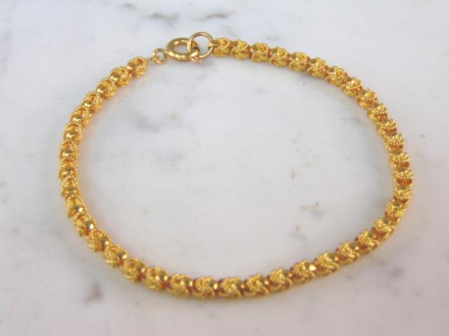 Womens Vintage Estate 22k Gold Bracelet (1 of 3)