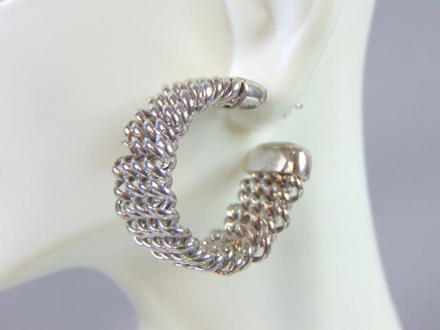 Womens Vintage Estate Sterling Silver Earrings (1 of 5)