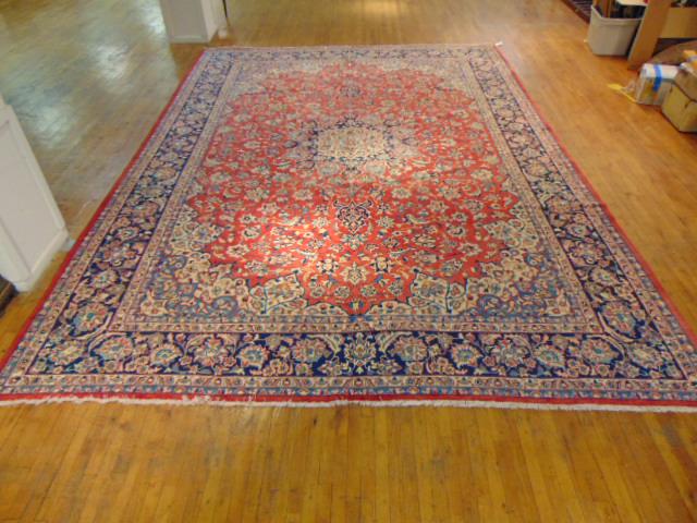 Vintage Estate Semi-Antique Handmade Mahl Rug (1 of 5)