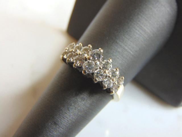 Womens Vintage Estate 14K White Gold Diamond Ring (1 of 4)
