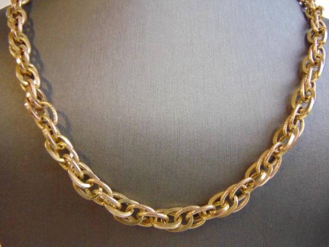 Mens Vintage Estate 14K Yellow Gold Chain Necklace (1 of 4)