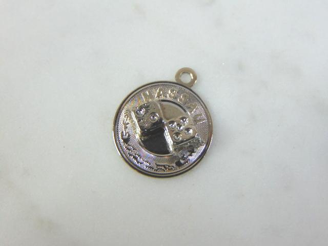 Womens Vintage Estate Sterling Silver Nassau Charm: FOR SALE IS A VINTAGE ESTATE WOMEN'S STERLING SILVER NASSAU CHARM . CHARM MEASURES 3/4" LONG BY 1/2" WIDE AND WEIGHS 1.5g. MAKES A GREAT GIFT FOR THAT SOMEONE SPECIAL. IF ANY QUESTIONS, PLEASE ASK. BE