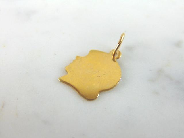 Womens Vintage 14k Gold Silhouette Daughter Charm: FOR SALE IS THIS LOVELY VINTAGE ESTATE 14K YELLOW GOLD SILHOUETTE CHARM. CHARM WEIGHS 1.0g, AND MEASURES 3/4" BY 1/2". CHARM IS MARKED 14K. ANY QUESTIONS, PLEASE DO NOT HESITATE TO ASK. BE SURE TO CHE