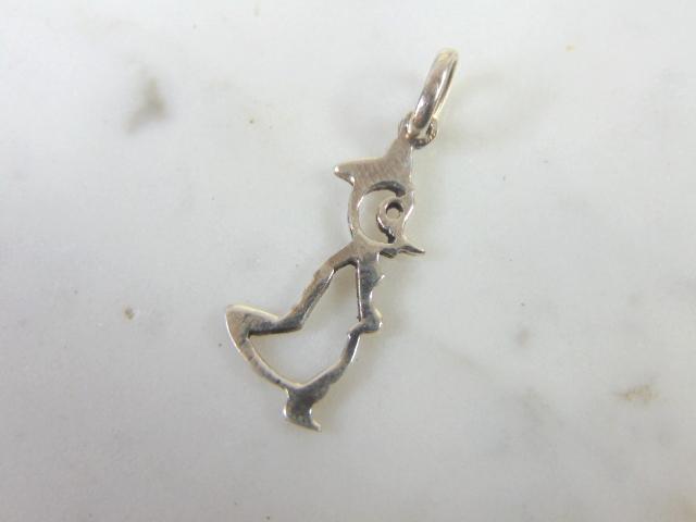 Vintage Estate Sterling Silver Penguin Pendant: FOR SALE IS THIS VINTAGE ESTATE STERLING SILVER PENGUIN PENDANT . PENDANT WEIGHS 0.8g AND PENDANT MEASURES 1 1/8" LONG BY 3/8" WIDE. MAKES A GREAT GIFT FOR THAT SOMEONE SPECIAL. IF ANY QUESTIONS, PLEA