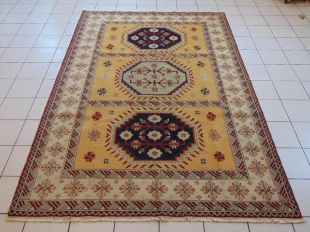 Vintage Estate Semi-Antique Handmade Kazak Rug (1 of 5)