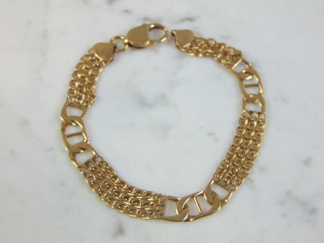 Womens Vintage Estate 14K Yellow Gold Bracelet (1 of 3)