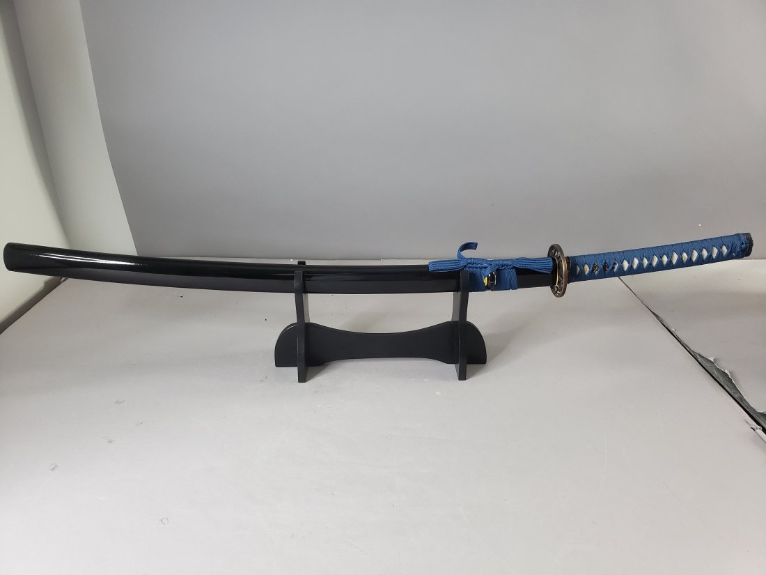 Japanese Samurai Katana Sword With Display Stand (1 of 5)