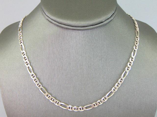 Womens Vintage Sterling Silver Chain Link Necklace (1 of 2)