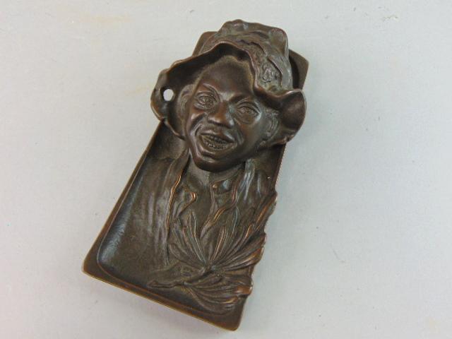 Vintage Antique Bronze Black Americana Ink Well (1 of 5)