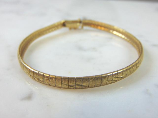 Womens Vintage 14K Yellow Gold Italian Bracelet (1 of 4)