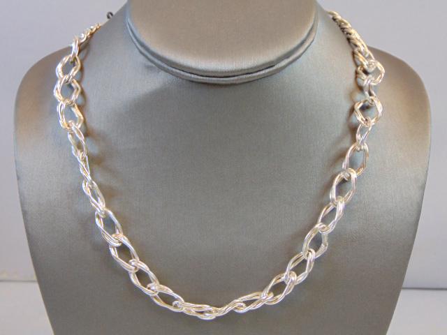 Womens Vintage Estate Sterling Silver Necklace (1 of 2)