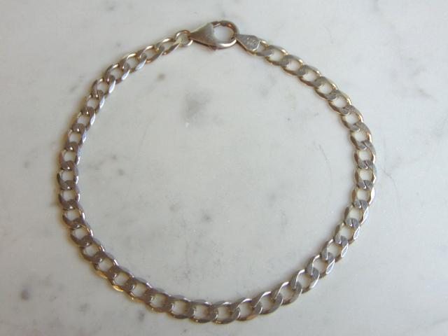 Womens Vintage Sterling Silver Italian Link Bracelet (1 of 3)