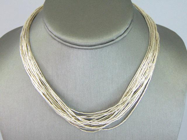 Womens Vintage Sterling Silver Modernist Necklace (1 of 2)