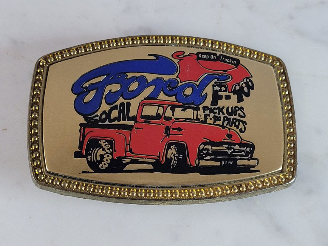 Vintage Collectible Southern Cal Ford Automobile Car Truck Belt Buckle (1 of 2)