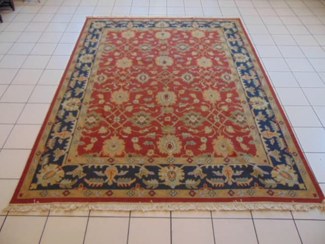 Vintage Estate Semi-Antique Handmade Indo Flatweave Rug (1 of 6)