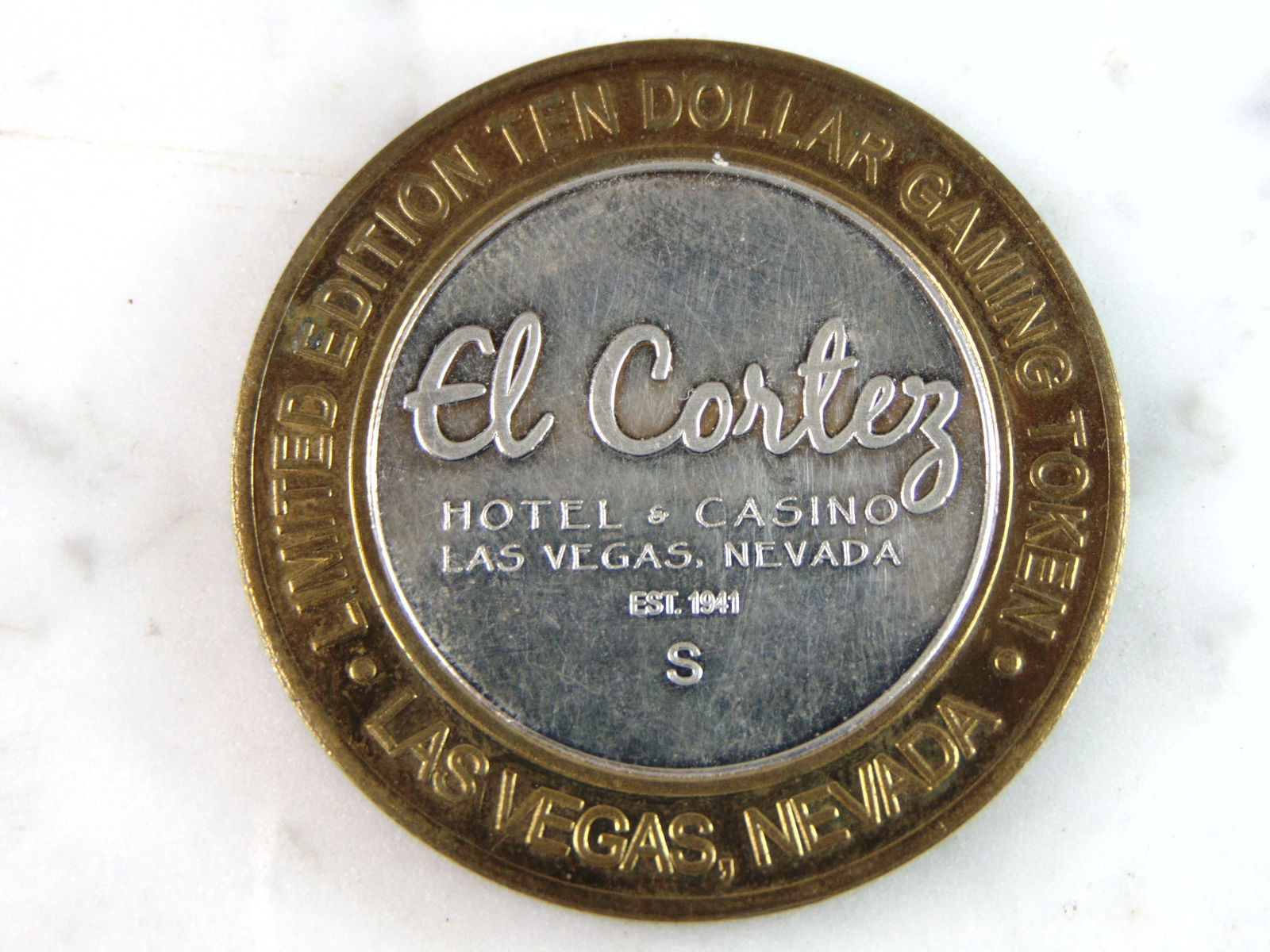 El Cortez Hotel and Casino .999 Fine Silver $10 Gaming Token (1 of 3)