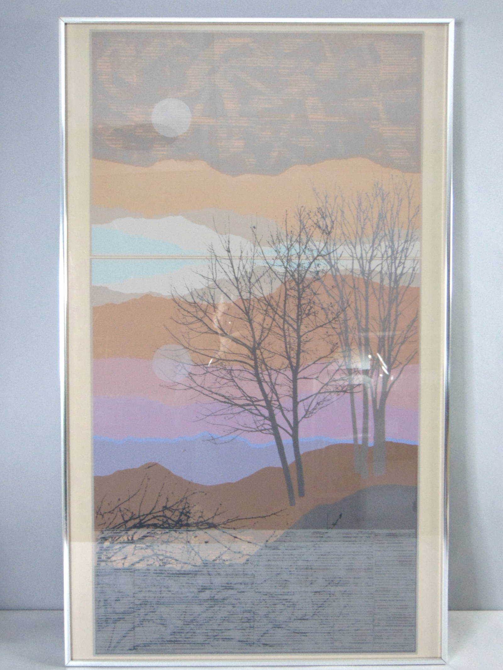 Vintage Artist Proof & Signed Sullivan Modernist Sunset Art Print Auction