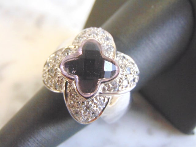 Womens Sterling Silver Ring w/ Kunzite Colored Stone (1 of 4)