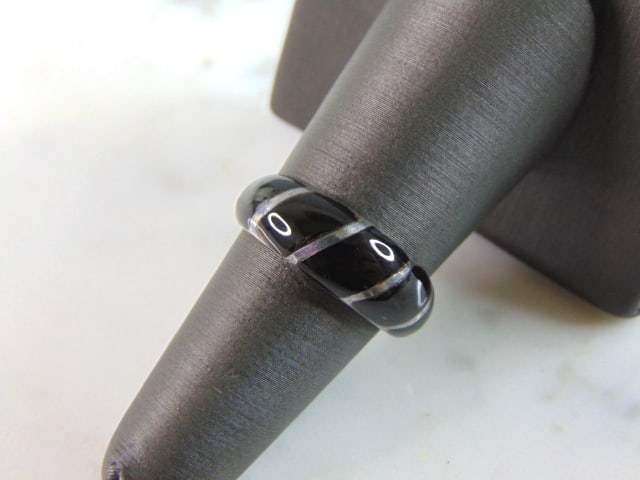 Womens Vintage Estate Sterling Silver Modernist Ring (1 of 4)