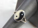 Vintage Estate Sterling Silver Chinese Yin Yang Ring