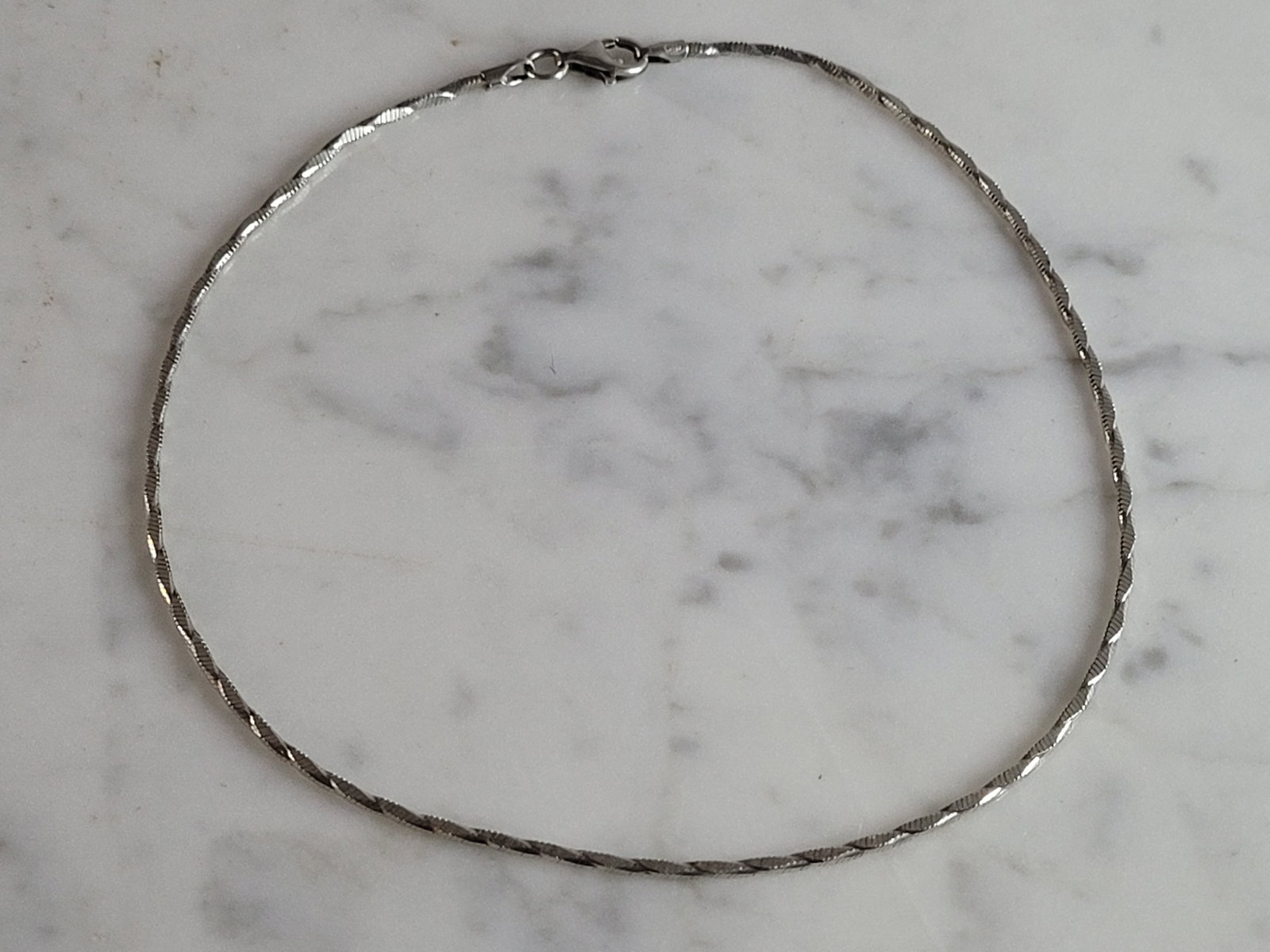 Womens Vintage Estate Sterling Silver Twisted Bracelet Italy (1 of 3)