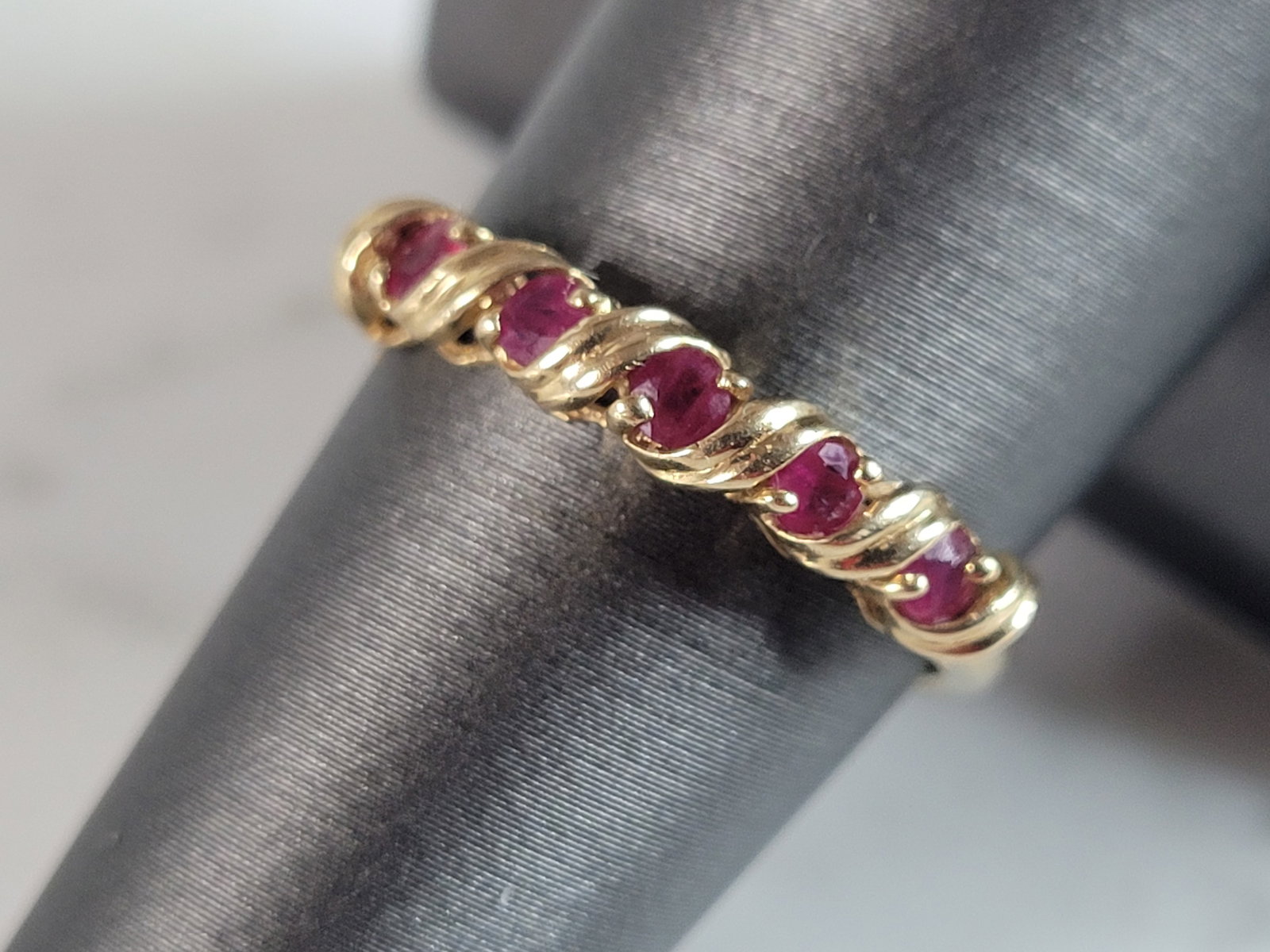 Womens Vintage Estate 14k Yellow Gold Spinel Ring (1 of 6)